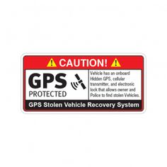 a sign that says gps protected