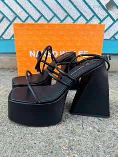 Color: Black Size and Fit: Fits true to size, take your normal size Designer: Naked Wolfe Heel Size: 15cm Material: Leather Womens 9 pre-owned NEW IN BOX IN PERFECT CONDITION Naked Wolfe, Seychelles, Guinea Bissau, Equatorial Guinea, Papua New Guinea, Haiti, Tanzania, Caribbean Netherlands, Cambodia