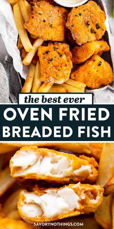 the best ever oven fried breaded fish recipe is easy to make and so delicious