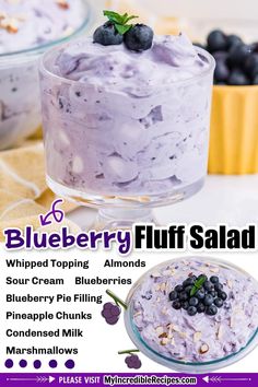 blueberry fluff salad recipe with whipped topping