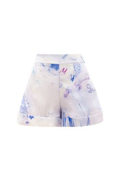 Crafted from organza, the mini shorts add a touch of elegance and sophistication to your outfit. The straight high waist design flatters your figure while the lightweight material provides comfort and breathability. Perfect for a special occasion or a day out, these shorts are a must-have in your wardrobe. *Note: The length is difference approx 2cm Spring Bottoms With Built-in Shorts And Mini Length, Fitted Shorts For Summer, Elegant Cotton Mini Bottoms, High Waist Cotton Party Shorts, High Waist Cotton Shorts For Party, Elegant Mini Length Cotton Bottoms, High Waist Shorts For Spring Party, Elegant Shorts With Elastic Waistband, Elegant Mini Length Summer Bottoms