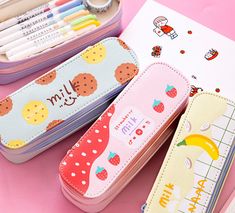 Kawaii Strawberry Milk Pencil Bag PN2648 ●Size:21*6.5*7cm ●Material:Pu ●About Shipping: We attach great importance to the orders of each customer and parcel delivery. 1.Processing time: 2-3 business days. 2.Shipping time: 10-15 business days to US, please allow 3-4 weeks shipping to other country.(Shipping times can be affected by variable customs clearance times or public holidays.) Trendy Rectangular Case Bag For Back To School, Trendy Green Pencil Case For School, Kawaii Bag For Back To School Gift, Yellow Kawaii Bag For Back To School, Trendy Rectangular Stationery For Students, Trendy Rectangular Pencil Case For Daily Use, Green Stationery For Daily Use And Back To School, Trendy Green Rectangular Pencil Case, Trendy School Bags With Pen Slots