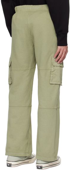 Garment-dyed heavyweight cotton fleece cargo pants. · Pre-shrunk · Drawstring at elasticized waistband · Two-pocket styling · Twill cargo pocket at outseams Supplier color: Citron sage Khaki Utility Cargo Style Sweatpants, Utility Sweatpants With Hip Pockets, Relaxed Fit Cargo Style Utility Sweatpants, Cotton Utility Sweatpants With Patch Pockets, Utility Cotton Sweatpants With Patch Pockets, Khaki Utility Sweatpants With Pockets, Green Utility Sweatpants With Pockets, Green Cotton Sweatpants With Cargo Pockets, Khaki Utility Cargo Sweatpants