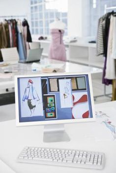 a desktop computer sitting on top of a white desk