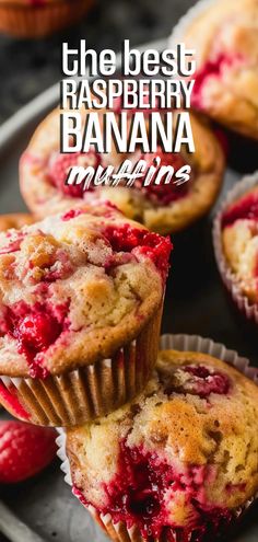 the best raspberry banana muffins recipe