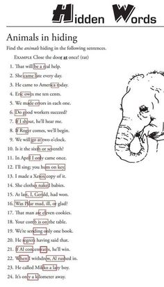 an animal's head is shown with the words in it