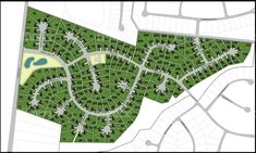 the site plan for an upcoming residential development