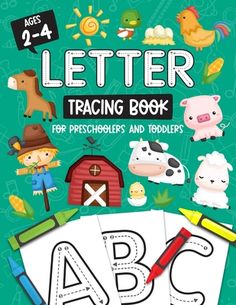 a book with letters and numbers on it, including an abc to c flash card