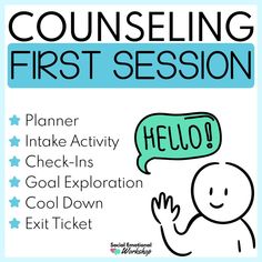 First Counseling Session Activities | Intake Form | Individual Counseling Social Emotional Workshop Individual Counseling Activities, Activities For Elementary Students, Counseling Session, Stem Students, Intake Form, Feelings Chart, Group Counseling