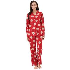 This Female Pajama Set is Knitted Flannel Pajama Two Piece pajama Printed Sleepwear Set with Pants. Long sleeve lapel collared Top and Long pants with elastic waist. Various Colors Available. Richie House women clothing is made of skin-friendly and cozy fabric, which is soft, lightweight, breathable, warm stretchy, and comfortable Size: M.  Color: Red.  Age Group: adult. Night Wear Dress, Pants With Elastic Waist, Flannel Women, Flannel Pajamas, Womens Pyjama Sets, Sleepwear Sets, Pajama Set Women, Knitting Women, Set Outfit