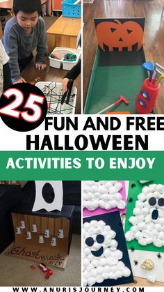 fun and free Halloween activities to enjoy How To Make It Feel Like Halloween, Fun Halloween Kids Activities, Fun Activities To Do With Kids Halloween, Cheap Halloween Activities, First Grade Halloween Party Activities, Primary Halloween Activities, Halloween Games For 4th Grade Classroom, Halloween Activities For Senior Citizens