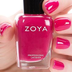 Product Details Paris from the ZOYA Jelly Brites Collection. Paris by Zoya can be best described as a non-streaking, buildable, translucent fuchsia jelly with an ultra glossy finish. Beautiful on it's own, but also a great kiss of color for a french manicure. Please Note: This is not a cream formula. Jelly Formula shades are sheer upon first coat, but buildable to achieve a more opaque look. How To Use • Step 1. Start by applying ZOYA Base Coat to clean, dry nails with cuticles pushed back. • St Nail Paints, Natural Gel Nails, Zoya Nail, Zoya Nail Polish, Gel Nail Designs, Nail Designs Spring, My Nails