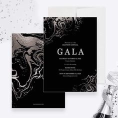 Gala Invitation Edit Yourself Template, Save the Date Thank You Note Digital Download, Corporate Event Company Office Party Printable Silver Marble Background, Corporate Party Invitation, Gala Themes, Company Office, Email Invitation, Event Card, Gala Events, Marble Background