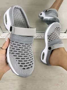 Casual Air Cushion Breathable Sandals – ECHOINE Casual Sports Sandals With Air Cushioning, Casual Gray Sandals For Sports, Casual Gray Sports Sandals, Casual Summer Sandals With Air Cushioning, Casual Gray Sandals With Cushioned Footbed, Breathable Gray Slip-on Sandals, Gray Casual Sandals With Arch Support, Casual Gray Sandals With Arch Support, Gray Sports Sandals For Summer