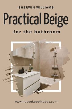 Practical Beige SW 6100 for the Bathroom by Sherwin-Williams Luxurious Showers, Coral Rose, Freestanding Bathtub, Large Bathrooms, Bath Fixtures, Free Standing Bath Tub