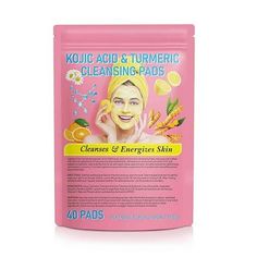 RSKK 40pc Kojic Acid Cleansing Pad 40 PCS Cleansing Pads for Dark Kojic and Cleansing Pads Kojic Pads 40 Pcs Cleansing Pads For Dark Kojic And Cleansing Pads Kojic Pads Features: Kojic Cleansing Pads contain gentle cleansers to deep clean pores,improve uneven skin tone, removing dirt and oil, leaving skin and clean. help the formation of breakouts and pimples he gentle scrubbing particles in the Cleansing Face Pads gently exfoliate dead skin cells on the of the skin, promoting cell for smoother Tumeric Face, Turmeric Facial, Exfoliating Pads, Deep Clean Pores, Exfoliating Face Scrub, Facial Sponges, Skincare Routines, Cleansing Pads, Exfoliate Face