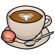 a cup of coffee with a heart on top