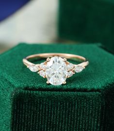 Ring Vintage, Moissanite Engagement Ring, Moissanite Engagement, Engagement Ring