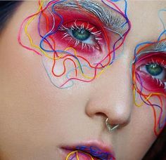 Artsy Makeup, Face Art Makeup, Avant Garde Makeup, Photographie Portrait Inspiration, Crazy Makeup, Creative Makeup Looks, Fantasy Makeup, Editorial Makeup, Makeup Goals