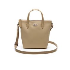 Women's L.12.12 Concept Petit Piqué Zip Tote | LACOSTE Functional Coated Canvas Bags, Top Handle Bag With Adjustable Handle In Coated Canvas, Adjustable Handle Coated Canvas Bag, Casual Coated Canvas Bag With Detachable Handle, Zip Tote, Mini Tote, 2024 Collection, Season Colors, 12 12