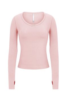 LONG SLEEVE LOUNGE TOP IN BABY PINK Vintage Pink Long Sleeve Shirt, Cute Long Sleeve Tops, Coquette Long Sleeve, Ballet Ribbon, Rat Boi, Baby Pink Clothes, Cozy Clothes, Cotton Camisole, Pink Long Sleeve Shirt