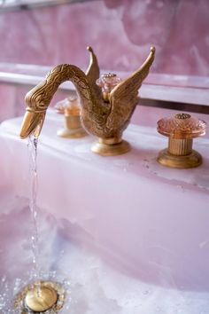 an instagram photo of a faucet with water pouring from it