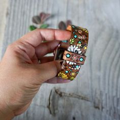 "Sunflower and Daisy Apple Watch Band This is a personalized, made to order listing; please allow time for its creation. Just click the Shipping & Policies tab to view our current production turnaround time. In notes to seller list your initials and color scheme (where applicable) and your new watch band will be made just for you! Stained in a rich brown with hand painted accent colors. Flowers will be handpainted multi-colored unless otherwise specified in the notes to seller. If your desig Sunflower And Daisy, Leather Apple Watch Band, New Watch, Apple Watch Bands Leather, Apple Watch Band, Apple Watch Bands, Accent Colors, Watch Band, Color Scheme