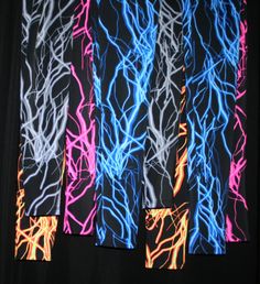 LIGHTNING BOLT / STORM LONG SLEEVE TOP Awesome Fabric - Glows Under Blacklight!! 5 Dazzling Colors!! Matching Leggings and Shorts Also Available! CUSTOM REQUESTS: All items can be adjusted to your needs!! → Waist higher/lower, inseam longer/shorter, different fabric, style or color → If you need help with sizing, send me a message with your measurements: Bust / Waist / Hips / Girth → We custom make many different styles in all sizes!! * Toddler, Child, Women, Men, Plus Size * Shorts, Tops, Leggi Lightning Leggings, Storm Lightning, Glow Party, Matching Leggings, Men Plus Size, Womens Leggings, Roller Derby, Best Leggings, Plus Size Shorts