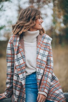 Plaid Jacket, Outfit Casual, Fall Looks, Fall Winter Outfits