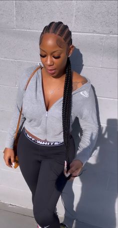 Big Cornrow Braids, Cornrows With Beads, Cornrows Braids For Black Women, Braided Hairstyles For Black Women Cornrows, Feed In Braids Hairstyles, Goddess Braids Hairstyles, Braids Styles, Fringe Bangs, Quick Weave Hairstyles