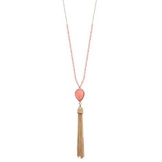 This LC Lauren Conrad tassel pendant necklace is a chic and trendy accessory that adds a touch of bohemian flair to any outfit. Click on this JEWELRY & WATCHES GUIDE to learn about fit, styles, materials and more! This LC Lauren Conrad tassel pendant necklace is a chic and trendy accessory that adds a touch of bohemian flair to any outfit. Click on this JEWELRY & WATCHES GUIDE to learn about fit, styles, materials and more! FEATURES Chain length: 32 in. Drop length: 4.1 in. Clasp: lobster-claw N Trendy Accessories, Lc Lauren Conrad, Lauren Conrad, Chain Lengths, Lobster Claw, Chain Length, Jewelry Necklace Pendant, Jewelry Watches, Gold Tones