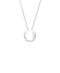 adoré 925 Sterling Silver Necklace: Adjustable 41¼ - 43¾ cm. Classic Necklaces With Polished Round Pendant, Classic Necklaces With Round Pendant And Polished Finish, Classic Necklace With Polished Round Pendant, Classic Round Pendant Necklace With Polished Finish, Fine Jewelry Sterling Silver Round Necklace, Sterling Silver Round Necklaces Fine Jewelry, Sterling Silver Round Fine Jewelry Necklaces, Sterling Silver Round Necklace Fine Jewelry, Modern Sterling Silver Necklaces In White Gold