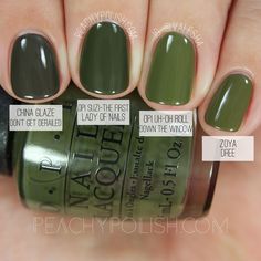 OPI Suzi - The First Lady Of Nails (Fall 2016, Washington D.C. Collection) ; pin, see link for the rest of comparisons ; 7/22/16 Swaggy Nails, Nails Opi, Green Nail Polish, Green Nail, Polish Colors, Colorful Nail Designs, Beauty Queen, Opi Nails, Nail Inspiration