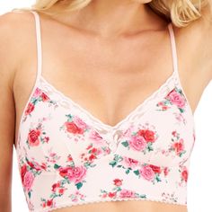 Inc International Concept Bralette Bustier Bra. New Items Pink Floral. Black Floral Available In Store. Limited Sizes Floral Bra, Pink Bra, Choose Colors, Inc International Concepts, Black Floral, New Items, Women's Intimates, Pink Floral, Pink And Green