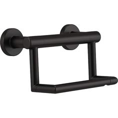 an image of a black towel holder