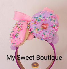 Double Donut Headband without any calories! 🍩🍩 Fun Hair Accessories With Matching Headband For Birthday, Fun Birthday Hair Accessories With Matching Headband, Playful Hair Accessories With Matching Headband For Parties, Cute Birthday Headband Hair Accessories, Fun Pink Headband For Birthday, Pink Novelty Hair Accessories For Party, Pink Novelty Party Hair Accessories, Playful Pink Party Headband, Cute Birthday Hair Accessories With Matching Headband