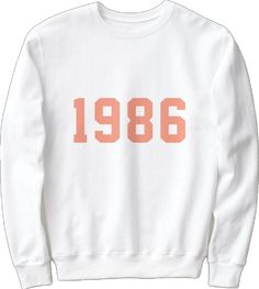 White Casual Sweatshirt For Birthday, Casual White Sweatshirt For Birthday, White Relaxed Fit Sweatshirt For Birthday, Lettering Crew Neck Sweatshirt For Birthday, Womens Basic, College Fashion, Coral Pink, Casual Wardrobe, Fabric Care