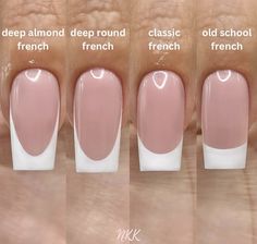 Summer Nails French Tip White, French Tip Styles, Job 3, Nails Ombre, Nails Aesthetic, Girly Acrylic Nails