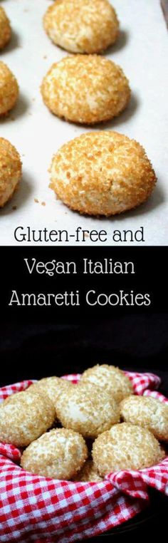 an image of vegan italian amarettii cookies