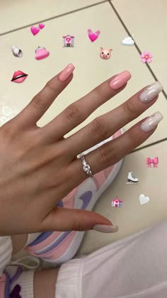 Trends Nails, Clear Acrylic Nails, Nails Tumblr, Top Nail, Acrylic Nail Art, Art Nails, Nails Acrylic, Cute Acrylic Nails, Nail Manicure