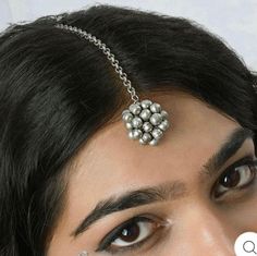 "An Exclusive Silver Oxidized Collection from VASTRABHUSHAN for the needs of Women believe in quality- Genuine Silver Oxidized Premium Quality Jewelry falling in the Latest Fashion demand. Matched well with Ethnic or Indo western attires on All Occasions. An Indian traditional look is incomplete without a \"MAANG TIKA\". It is a beautiful piece of jewellery worn in the middle of parting of the hair & is meant for adorning the forehead. Produced under Quality Control; One by One Checking; Focus o Adjustable Tikka For Wedding, Traditional Wedding Jewelry Headband, Traditional Wedding Headband Jewelry, Traditional Adjustable Hair Accessories For Wedding, Traditional Adjustable Wedding Headpiece, Adjustable Headpieces For Wedding And Festivals, Adjustable Wedding Headpiece For Festivals, Adjustable Tikka For Party, Traditional Silver Headpiece For Party