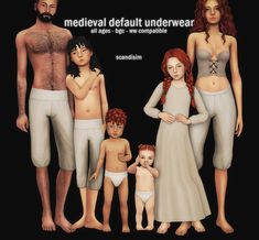 Bring the medieval era to life with this amazing Sims 4 medieval underwear CC, found at number 46 on the Sims 4 medieval CC list! This CC replaces default underwear for Sims of all ages, adding a historically accurate touch to your gameplay. Perfect for immersive storytelling or period-themed adventures, it keeps every detail true to the era. I’ve added this gem to my CC folder, and it’s made my medieval Sims feel so authentic. You need this in your historical CC collection! Sims 4 Medieval Cc, Sims 4 Medieval, Sims 4 Decades Challenge, Medieval Hairstyles, Sims Medieval, Medieval Era, Clothes Cc, Cc Folder, The Sims 4 Skin