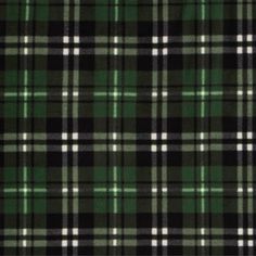 a black and green plaid fabric