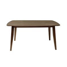 the table is made out of wood and has a rectangular shape with two legs on each side