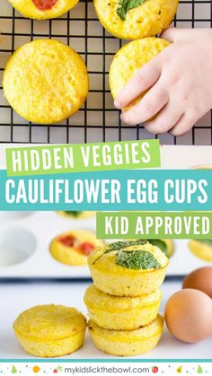 the hidden veggies in this cauliflower egg cups are so easy to make