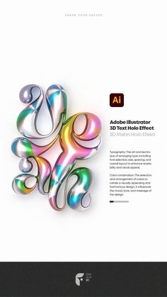 the adobe logo is made up of multicolored swirls on white paper with black border