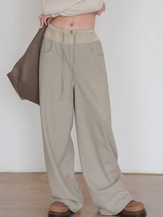 Knotted Wide Leg Pants – COMMENSE Home Vacation, Heading Fonts, Pants Details, Grid Style, Pants Length, Fit Pants, 5 S, Color Swatches, Street Style Outfit