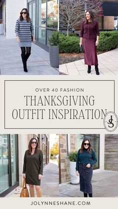 Jo-Lynne Shane is sharing 10+ outfit ideas to wear this thanksgiving. From casual outfits to more dressy one, she is sharing it all. Follow for more festive outfit ideas, advanced styled, styling tips for women over 40. Festive Outfit Ideas, Thanksgiving Outfit Ideas, Cozy Winter Outfits, Advanced Style, Dinner Outfits