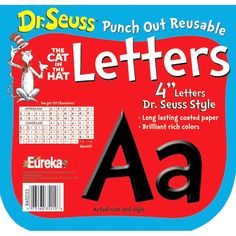 dr seuss's cat in the hat letters and numbers