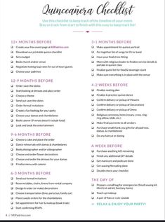 the ultimate wedding checklist is shown here